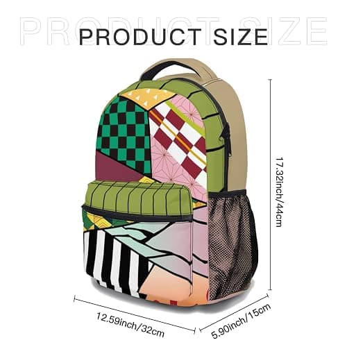 ZWSRKLY Anime Backpack 17 Inch Oxford Cloth (Multicolor) thumbnail 6