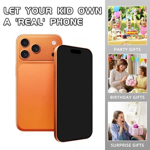 Fake Phone Dummy PropPhone, BlackScreen Decoy PhonePear PhoneNon-Working Phone17Air 17Pro Max, DisplayPhone Look Like Real Phonepro max 17 (17Pro,Cosmic Orange,Black Screen) Prop Mobile Phone thumbnail 6