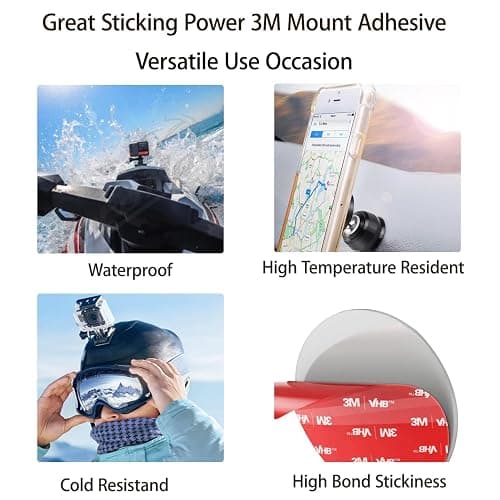 Double Sided Adhesive Pads,3 M 5952 Foam Tape,Double-Sided Heavy Duty Mounting Tape–1 Inch&2 Inch.Square,Rectangle&Round Shapes for Car Dashboard,Outdoor & Daily Use.Waterproof,Heat-Resistant,20 PCS thumbnail 4