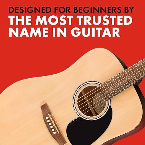 Fender FA-25 Dreadnought Acoustic Guitar, Beginner Guitar, with 2-Year Warranty, Includes Free Lessons, Natural thumbnail 4