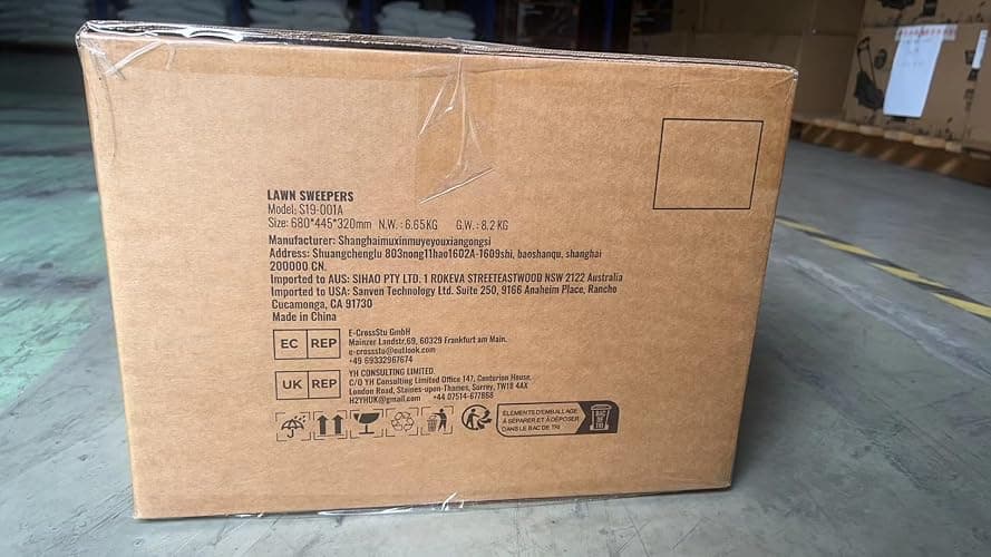 VEVOR Push Lawn Sweeper, 21inch Leaf & Grass Collector, Heavy Duty Thickened Steel Durable to Use with Large Capacity 3.5 cu. ft. Mesh Collection Hopper Bag, 2 Spinning Brushes thumbnail 15