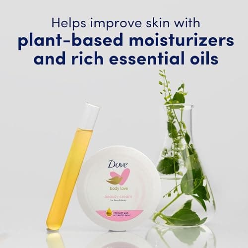 Dove Nourishing Body Care, Face, Hand, and Body Beauty Cream for Normal to Dry Skin Lotion for Women with 24-Hour Moisturization, 4-Pack, 2.53 Oz Each Jar thumbnail 9