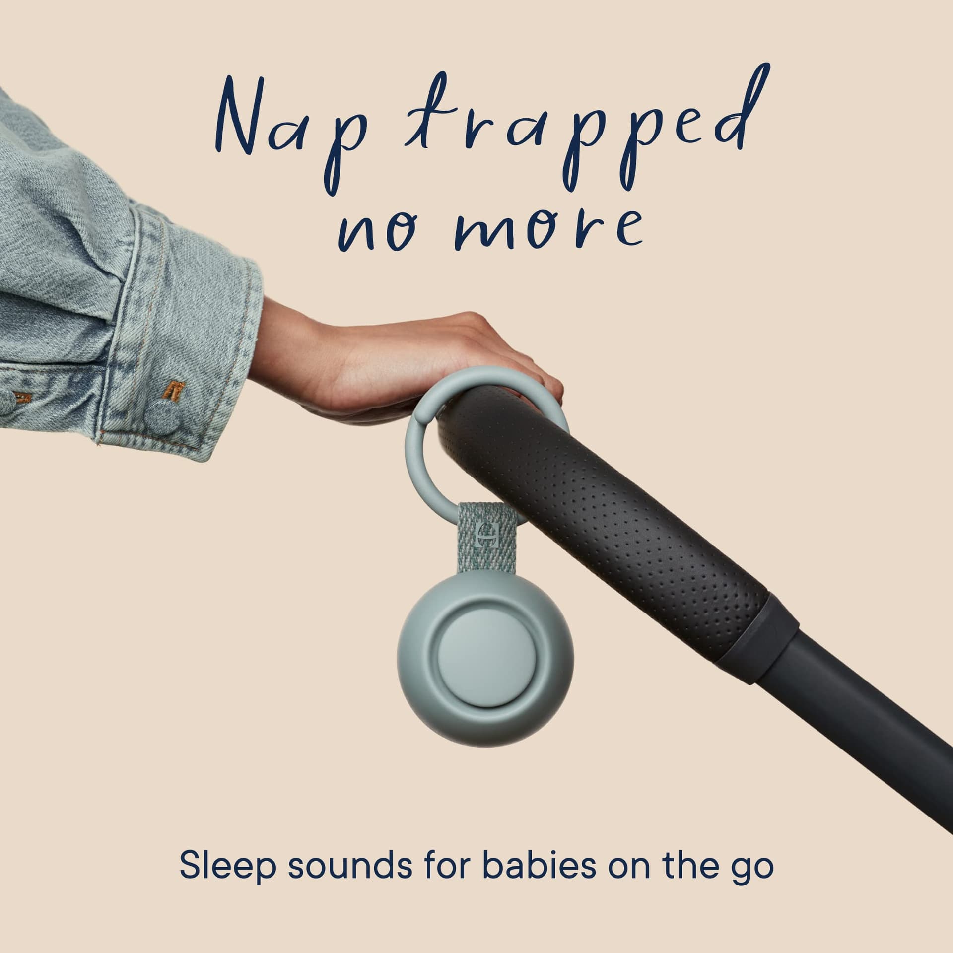 Hatch Rest Go | Portable Sound Machine for Babies and Kids | Baby Sleep Soother | 10 Soothing Sounds | White Noise | Shush | Travel | Registry Gift | Baby Shower | Clips on Baby Stroller | Slate thumbnail 2