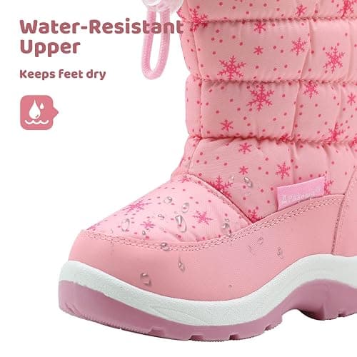 Apakowa Kid's Girls Cold Weather Snow Boots (Toddler/Little Kid) thumbnail 4
