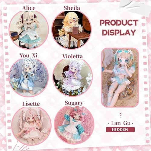 XiDonDon Sugary Girls Series 1/8 MJD Blind Box Mystery Box Dolls Action Anime Figure BJD Dolls Cute Figures Collectibles Birthday Gift (Single Box) thumbnail 4