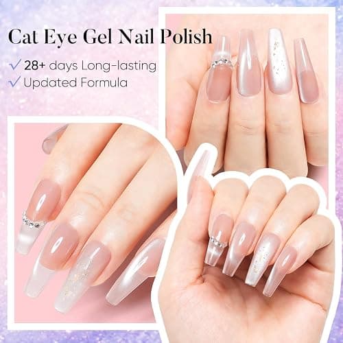 AIMEILI Cat Eye UV Gel Set - 6 Farben Nagellack Mit Magnet, Soak Off UV Nagellack - 8ml, 6-62 thumbnail 3