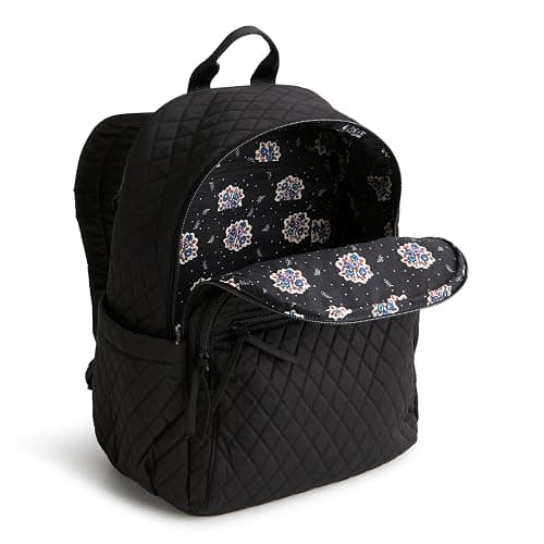 Vera Bradley Women's Bancroft Backpack - Premium Cotton, Moonless Night, One Size thumbnail 3