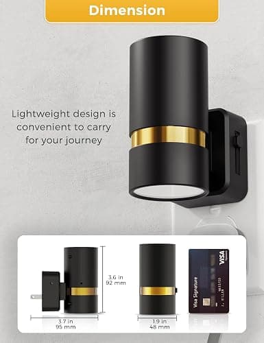 L LOHAS LED Night Lights Plug into Wall, Dimmable Night Light with 0-100LM Brightness Adjustable, 3000K Soft White, Nightlight with Dusk to Dawn, 2 Pack thumbnail 7