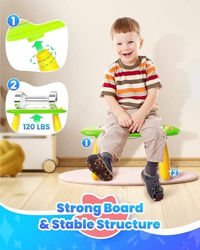 Seimome Toddlers Magnetic Drawing Board, Ages 1-3, Green, 8.9 Inch Drawing Area, Toddler Girl Toys, Learning Numbers & Alphabet - Green thumbnail 3