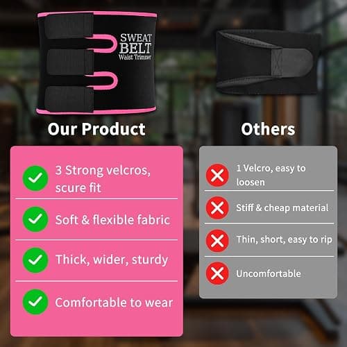 NEWCOO Sweat Waist Trainer For Women Men Waist Trimmer Sweat Belt Band Stomach Wrap Faja For Workout Lower Belly Fat thumbnail 5