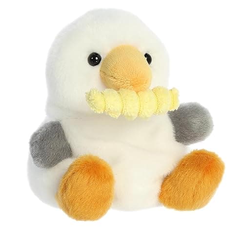 Aurora® Adorable Palm Pals™ Buoy Seagull with Fry™ Stuffed Animal - Pocket-Sized Play - Collectable Fun - White 5 Inches thumbnail 3