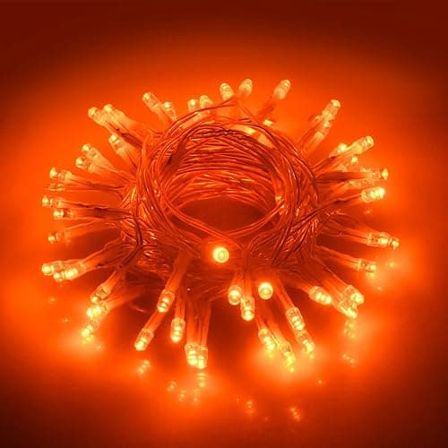 cshare Halloween Decoration Lights,Orange Fall Fairy Lights, 3M/9.8Ft 30 LED with Timer (6 Hours ON | 18 Hours Off) is Battery Operated for Autumn Halloween Door Window Party Room Christmas - Image 1