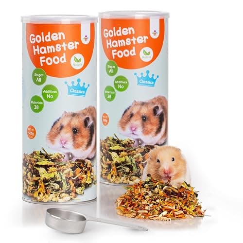 Niteangel Nature Golden Hamster Food: 1kg/35.27oz Complete & Balanced Diet | Selected Well-Matched Nutrient Composition & No Additives Treats Small Animal Food for Syrian Golden Hamsters or Small-Pets - Image 1