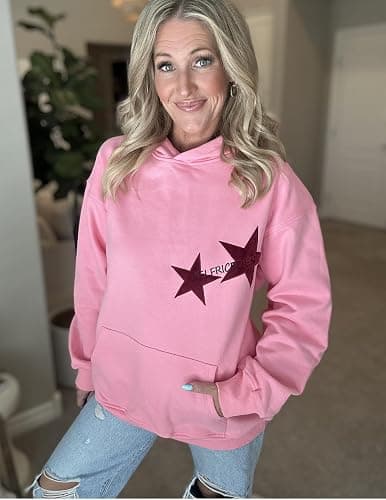 Aelfric Eden Star Hoodies Y2k Oversized Graphic Hoodies Aesthetic 90s Crewneck Sweatshirt Long Sleeve Pullover Tops thumbnail 5