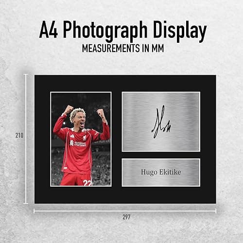 HWC Trading Hugo Ekitike Liverpool Gifts Printed Signed Autograph Picture for Football Fans and Supporters - A4 thumbnail 2