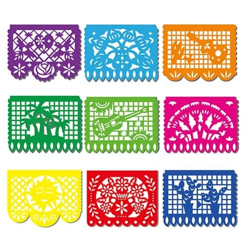 DomeStar Mexican Party Decoration, 18 Feet Plastic Papel Picado Fiesta Banner Cinco de Mayo Garland for Mexican Birthday Party Supplies - multicolor1 thumbnail 8