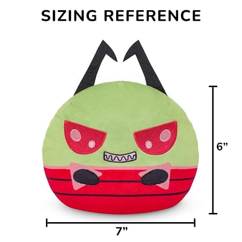 Teeturtle Invader Zim Reversible 6" Zim Plushie - Zim + Human Disguise - Cute Kawaii Nickelodeon Soft Stuffed Animal thumbnail 2
