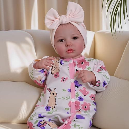 BABESIDE Reborn Baby Dolls - 20-inch Cute Soft Vinyl Realistic Baby Doll Real Life Baby Dolls with Complete Accessories Perfect for Cuddling, Playtime, and Gift Giving thumbnail 8