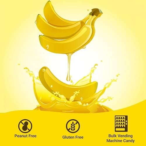 Bananarama Banana Candy – 1 LB Bulk Banana Flavored Hard Candy – Yellow Banana Candies – Candy Bananas for Gumball Machine Refills, Buffets, Party Favors, Gifts & More thumbnail 4