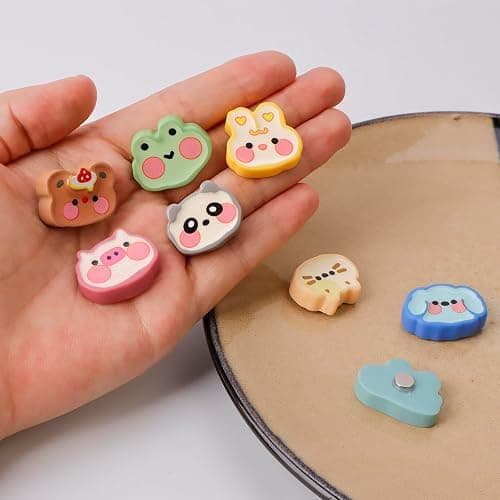 8 Pcs Cute Animal Refrigerator Magnets - Pet Decor for Photos, Notes, Menus | Fridge, Locker & Metal Board thumbnail 5
