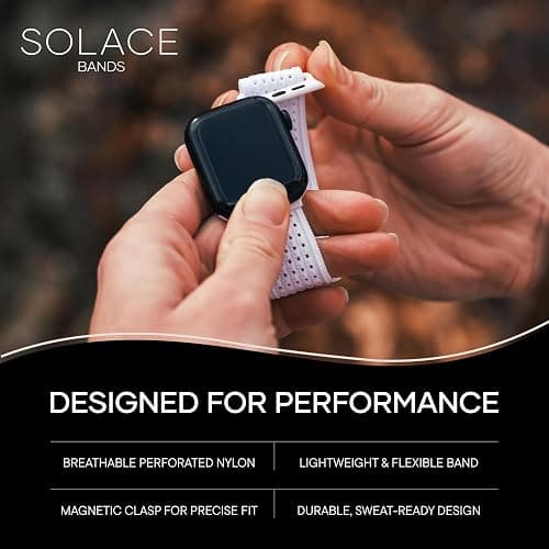 Solace Sport Adapt Bands - Apple Watch Bands, Breathable Nylon with Magnetic Clasp, Unisex Smart Watch Band, Apple Watch Strap thumbnail 3