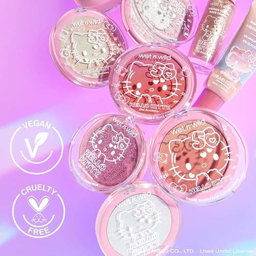 wet n wild Hello Kitty Ombre Blush, Buildable, Blendable Customizable Color, New Gradient Formula, Cruelty-Free & Vegan - Mellow Cloud thumbnail 4