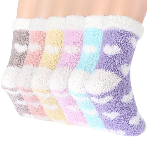 Plush Slipper Socks Women - Colorful Warm Fuzzy thumbnail 5