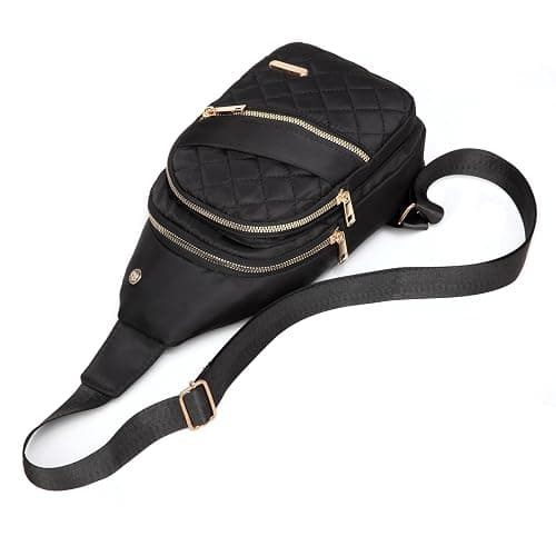 AOSTIHOT Small Sling Backpack for Women, Chest Bag Daypack Crossbody for Travel Sport Running Hiking Black thumbnail 6