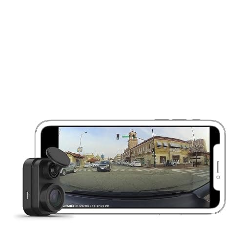 Garmin Dash Cam Mini 2, Tiny Size, 1080p and 140-degree FOV, Monitor Your Vehicle While Away w/ New Connected Features, Voice Control (Renewed) - Image 1