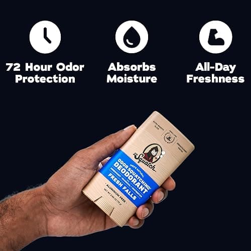 Dr. Squatch Natural Deodorant for Men – Fresh Falls – Odor-Squatching Men's Deodorant Aluminum Free (2.65 oz) thumbnail 2
