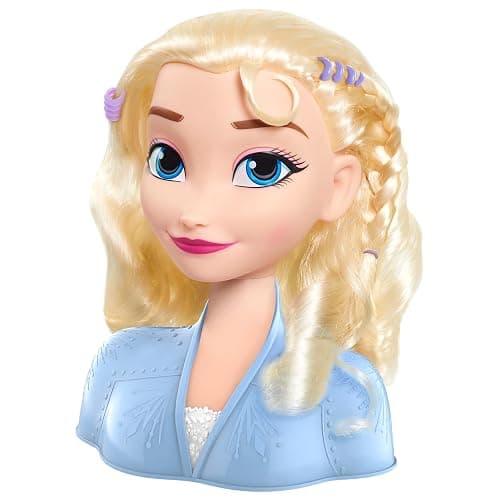 Disney Frozen 2 Elsa Styling Head, 14-pieces, Pretend Play, Kids Toys for Ages 3 Up by Just Play - Image 1