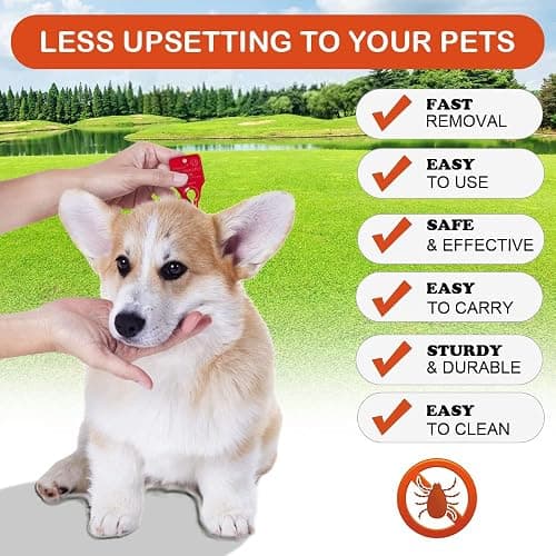 Rendasun Remover Tool, Quick and Safe, and Reliable Suitable for Pets, Animals, and Humans, Essential Remover Tool for Portable Outdoor Living (5 Pack Orange Red Blue Green Silver) thumbnail 2