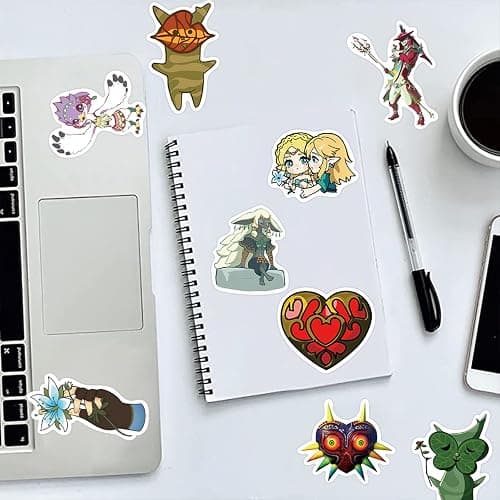 50pcs The Legend of Zelda: Tears of The Kingdom Stickers for Water Bottle, Waterproof Vinyl Decal for Adult Teen Kids Laptop Skateboard Phone Travel Case Bike Guitar thumbnail 7