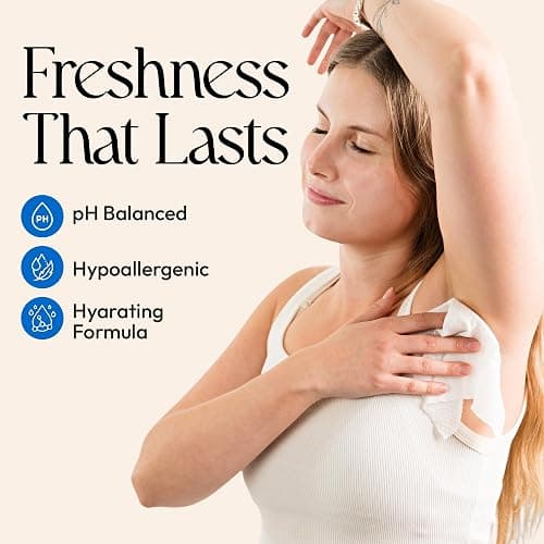 FOMIN Acidified Deodorant Wipes For Women - 30 Count - Fragrance Free – Hypoallergenic, pH Balanced Whole Body Wipe - Plastic-Free, Exfoliating & Advanced Odor Control Underarm Body Wipes thumbnail 7
