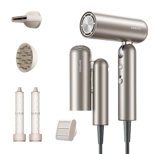 dreame Pocket Pro Hochgeschwindigkeits-Haartrockner, 3 klappbare Formen, 300 g, 110.000 U/min Motor, 300 Millionen negative Ionen/cm³, konstant 57 °C, 40s NTC-Trocknung, geräuscharm - Image 1