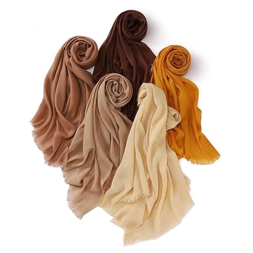 Canxiaoba Women's Summer Scarf Lightweight And Soft Bamboo Cotton Headscarf thumbnail 5