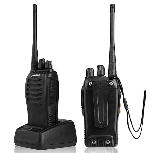 pxton Walkie Talkies Long Range for Adults with Earpieces,16 Channel Walky Talky Rechargeable Handheld Two Way Radios with Flashlight Li-ion Battery and Charger（4 Pack） thumbnail 4