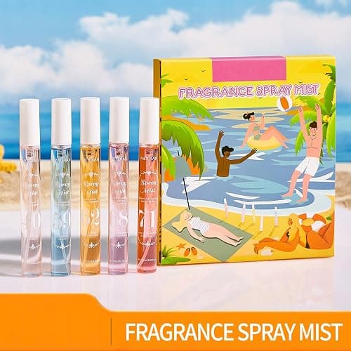 MeiPlumLai Perfume Fragrance Mist,Hair & Body Perfume Spray Set,Long-Lasting Fresh Fruity Spray for Women,Travel Size Mini Fragrance Mist Gift Set,5 Scents(40.59.62.68.71) thumbnail 2