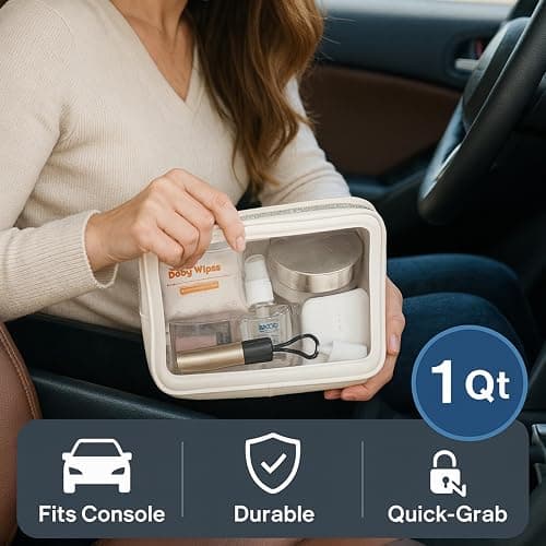 PACKISM Clear Makeup Bag - Upgrade Color-Edged TSA Approved Toiletry Bag, Clear Toiletry Bags For Traveling Fits Various Storage Needs, 3 Medium & 1 Large 1 Meidum thumbnail 3