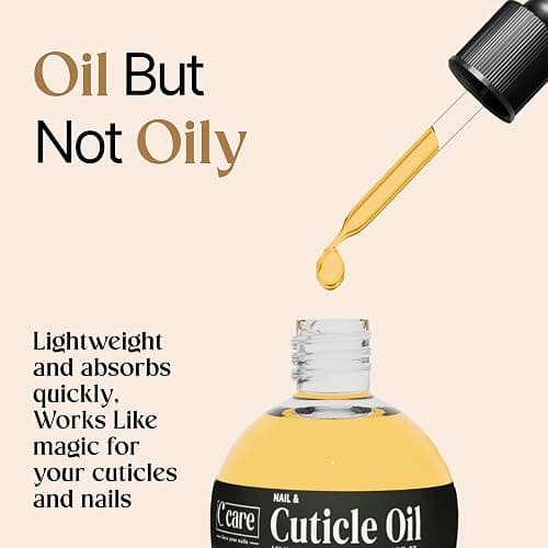 C CARE Cuticle Oil For Nails - Milk and Honey Nail Oil - Repairs Moisturizes and Strengthens Nails and Cuticles Overnight - Dropper & Brush included - Large 2.5 oz bottle thumbnail 7