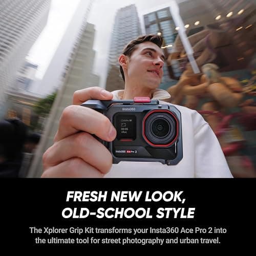 Insta360 Ace Pro 2 Xplorer Bundle Dual Battery- 8K Waterproof Action Camera Co-Engineered with Leica, 1/1.3" Sensor, Dual AI Chip, Leading Low Light, Superior Audio, Flip Screen & AI Editing for Vlogs thumbnail 2
