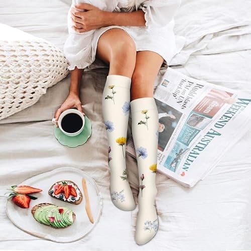 6 Pack Copper Compression Socks for Women and Men Circulation-Best Support for Medical, Running,Nursing,Athletic thumbnail 3