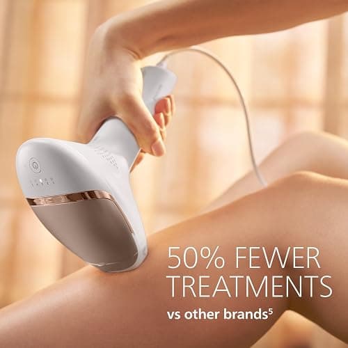 Philips Lumea 9000 Series IPL Hair Removal Device Permanent Laser Hair Reduction for Women & Men, Easy and Comfortable Use at Home, SenseIQ, 4 Attachments for Body, Face, Bikini & Underarms, BRI984/03 thumbnail 6