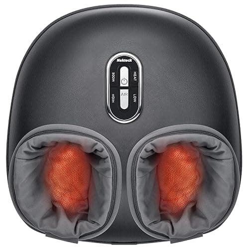 Nekteck Shiatsu Foot Massager with Heat [2026 Upgraded], 3 Modes Deep Kneading Therapy Air Compression, Feet Massage for Plantar Fasciitis, Relaxation Gifts for Men Women Mom Dad Birthday Mother's Day - Image 1