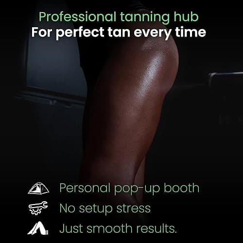 Large Spray Tan Tent – Deluxe Pop Up Tent Portable Tanning Booth with Carry Case – Clear Window for Perfect Spray Tanning – Easy Clean for Home & Salon thumbnail 4