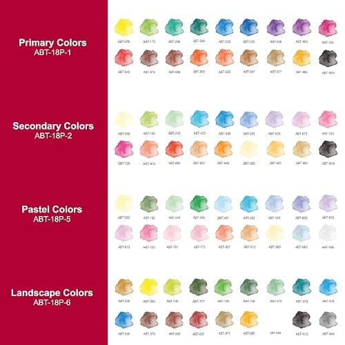 Tombow ABT-18P-2 Fasermaler Dual Brush Stift mit zwei Spitzen, 18er Set, Sekundärfarben thumbnail 3