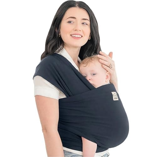 KeaBabies Baby Wrap Carrier - All in 1 Original Baby Carrier Newborn to Toddler Sling, Easy to Wear, Hands Free Bonding, Lightweight, Breathable Infant Wraps (Midnight) - Image 1