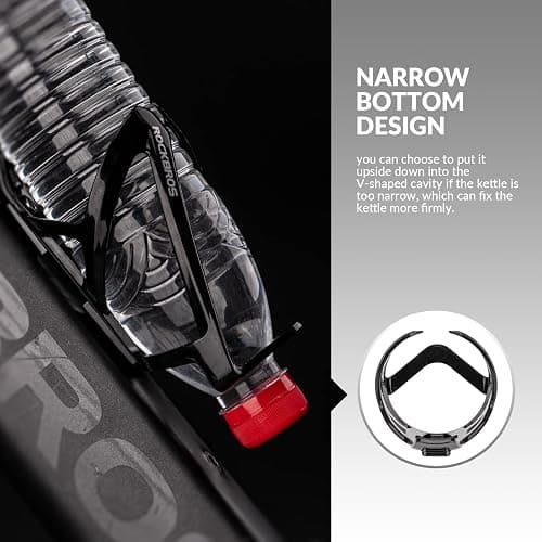 ROCKBROS Bike Water Bottle Holder Ultralight Bottle Cages with Screws Tool | Universal Bike Cup Holder Rack for Road MTB Bike thumbnail 4