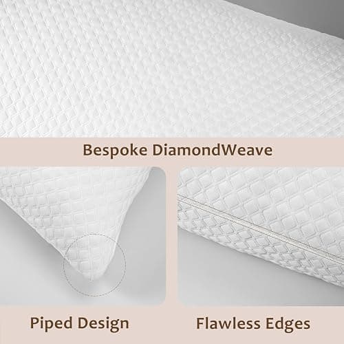 Cooling Pillow Queen Size 1 Pack – Adjustable Shredded Memory Foam, Washable Hypoallergenic Cover, Neck and Shoulder Support for Side, Back & Stomach Sleepers, Mastery Mart thumbnail 7