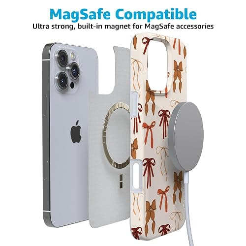 Casely iPhone 16 Pro Max Case | Fall Girlie | Pumpkin Spice Bows | Compatible with MagSafe | Classic Ultra Slim Design thumbnail 4